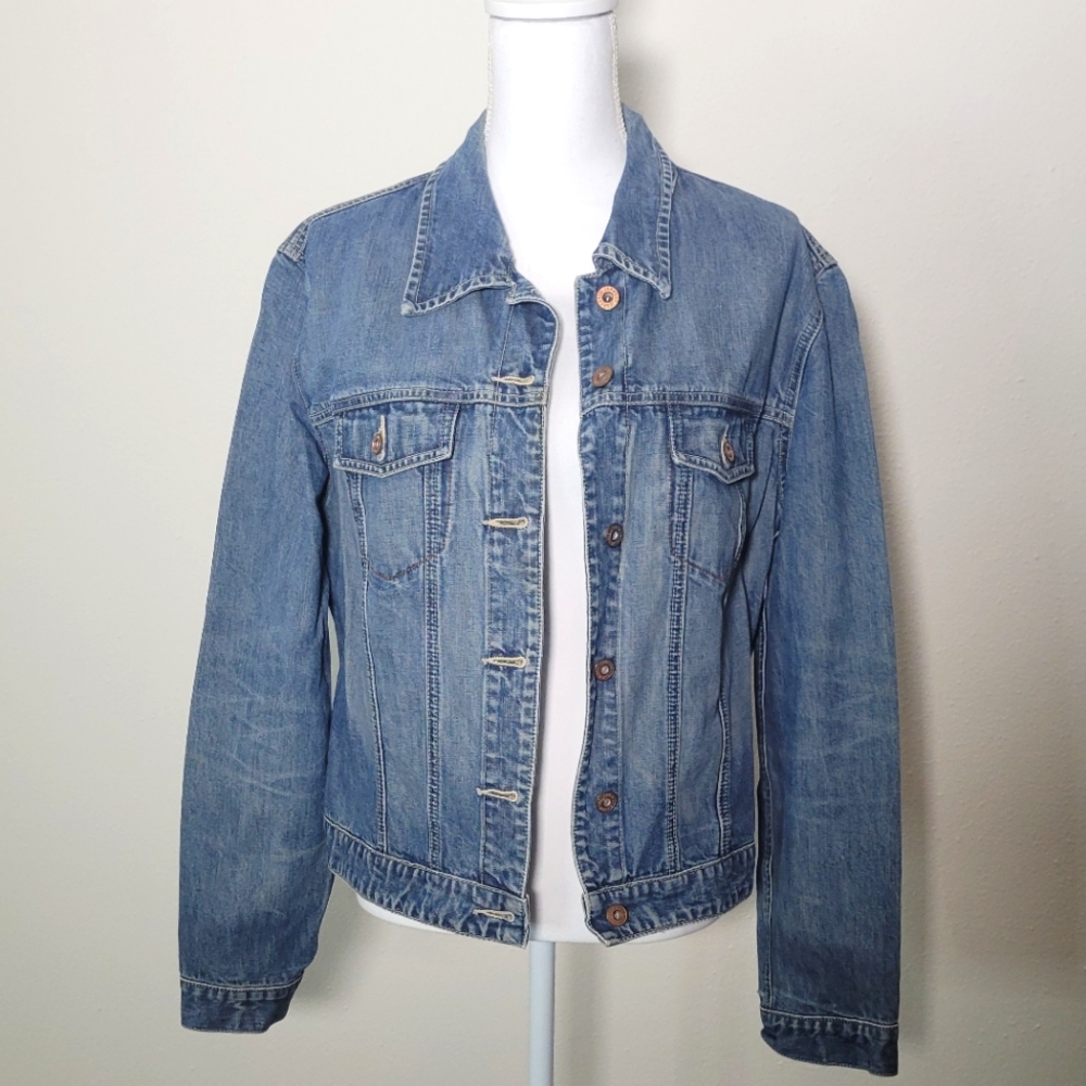 Gap Icon 1969 Distressed Jean Jacket RN 54023